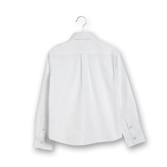 Camisa clásica lisa de algodón