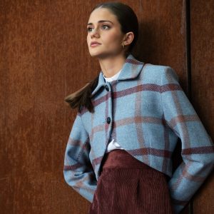 Chaqueta corta azul de Sainte Claire